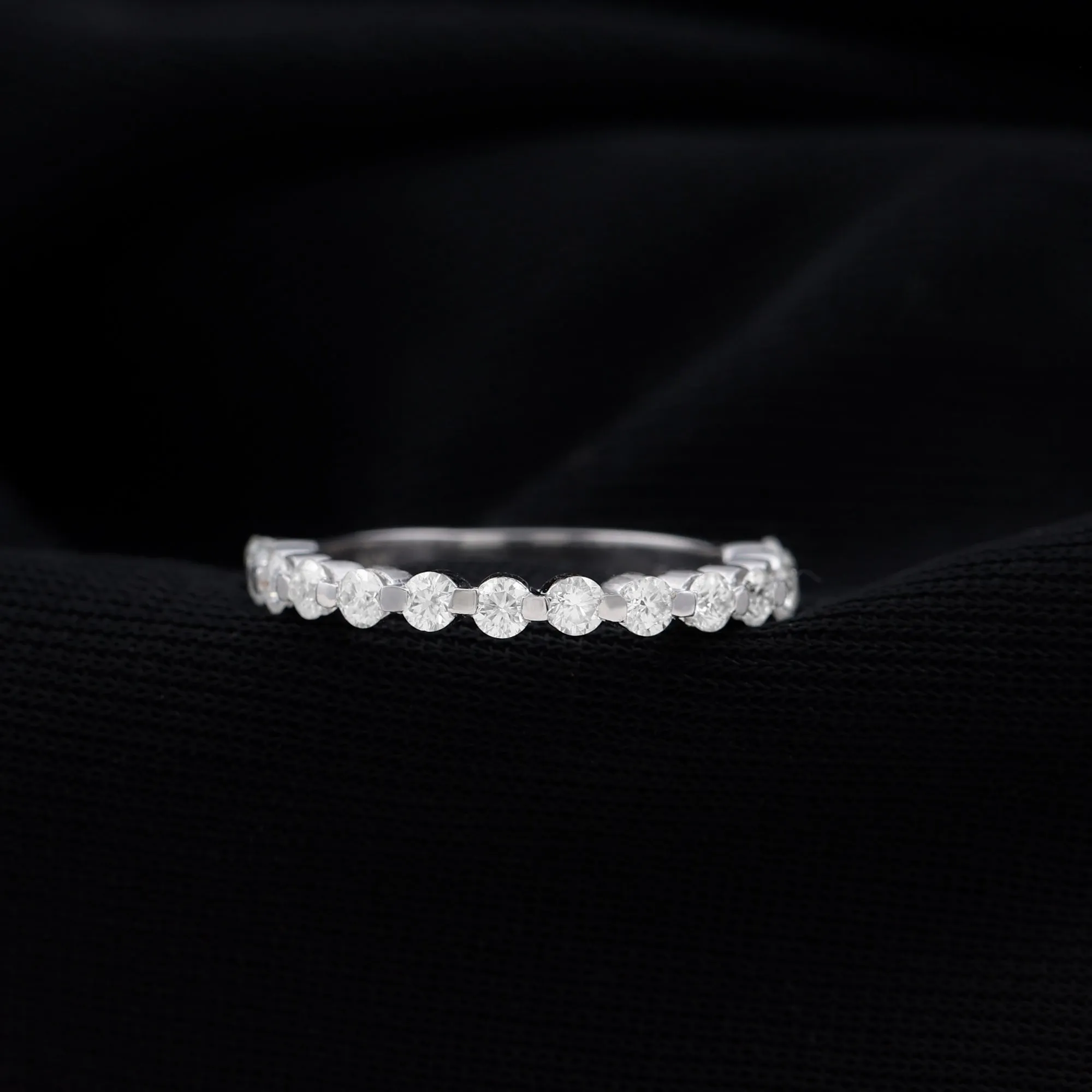 1/2 CT Moissanite Wedding Band