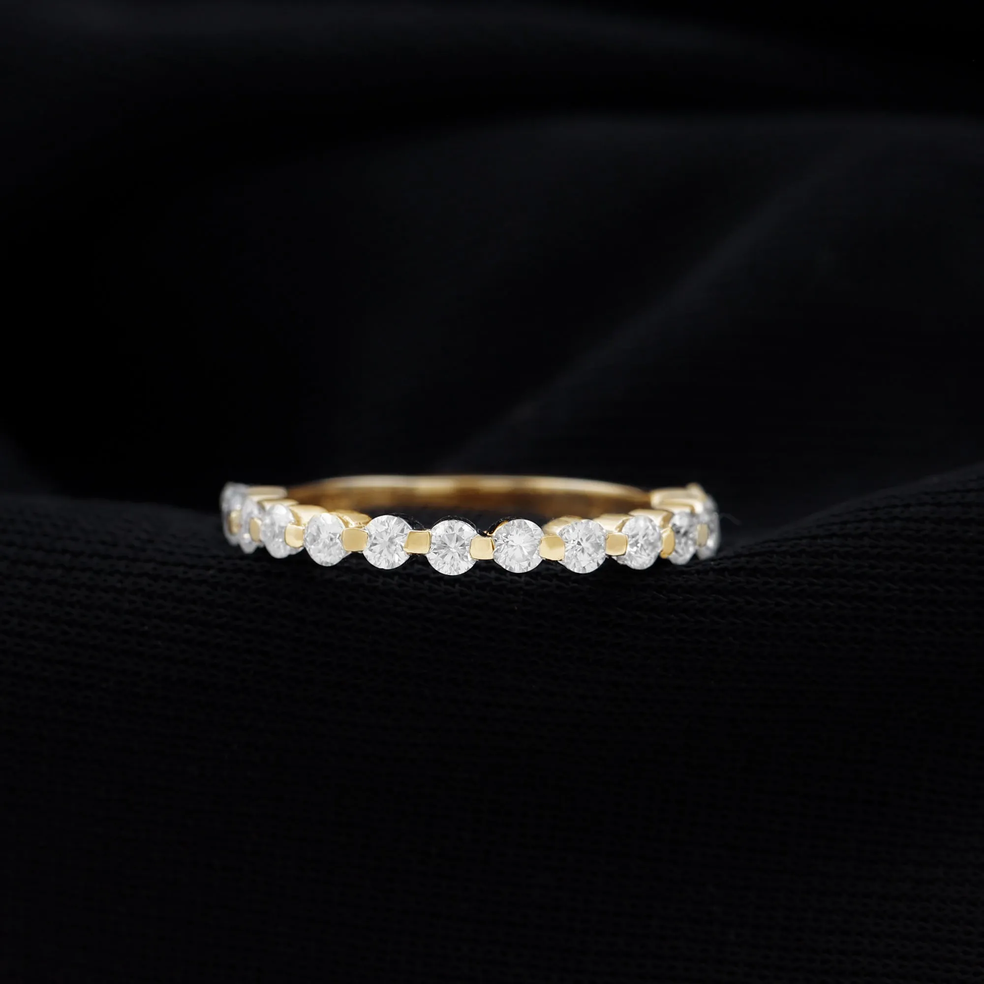 1/2 CT Moissanite Wedding Band