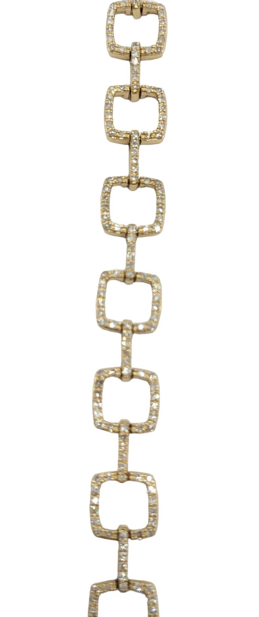 1.39 Carat Diamond Square Link Bracelet