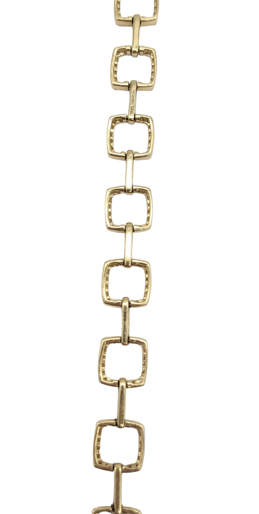 1.39 Carat Diamond Square Link Bracelet