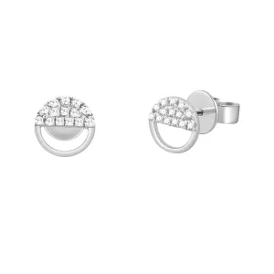 14K Gold & Diamond Stud Earrings - 0.07ct