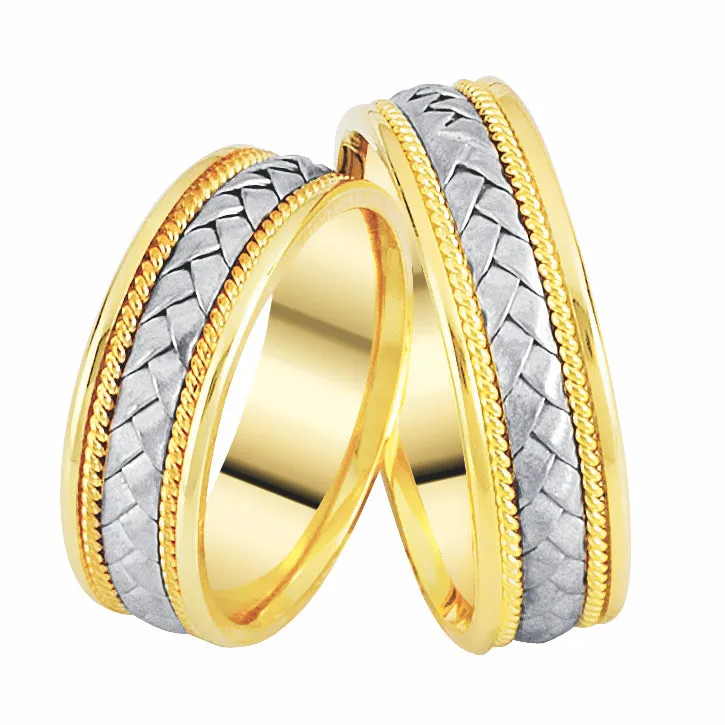 14K Solid Gold Commitment Ring Mon Amour