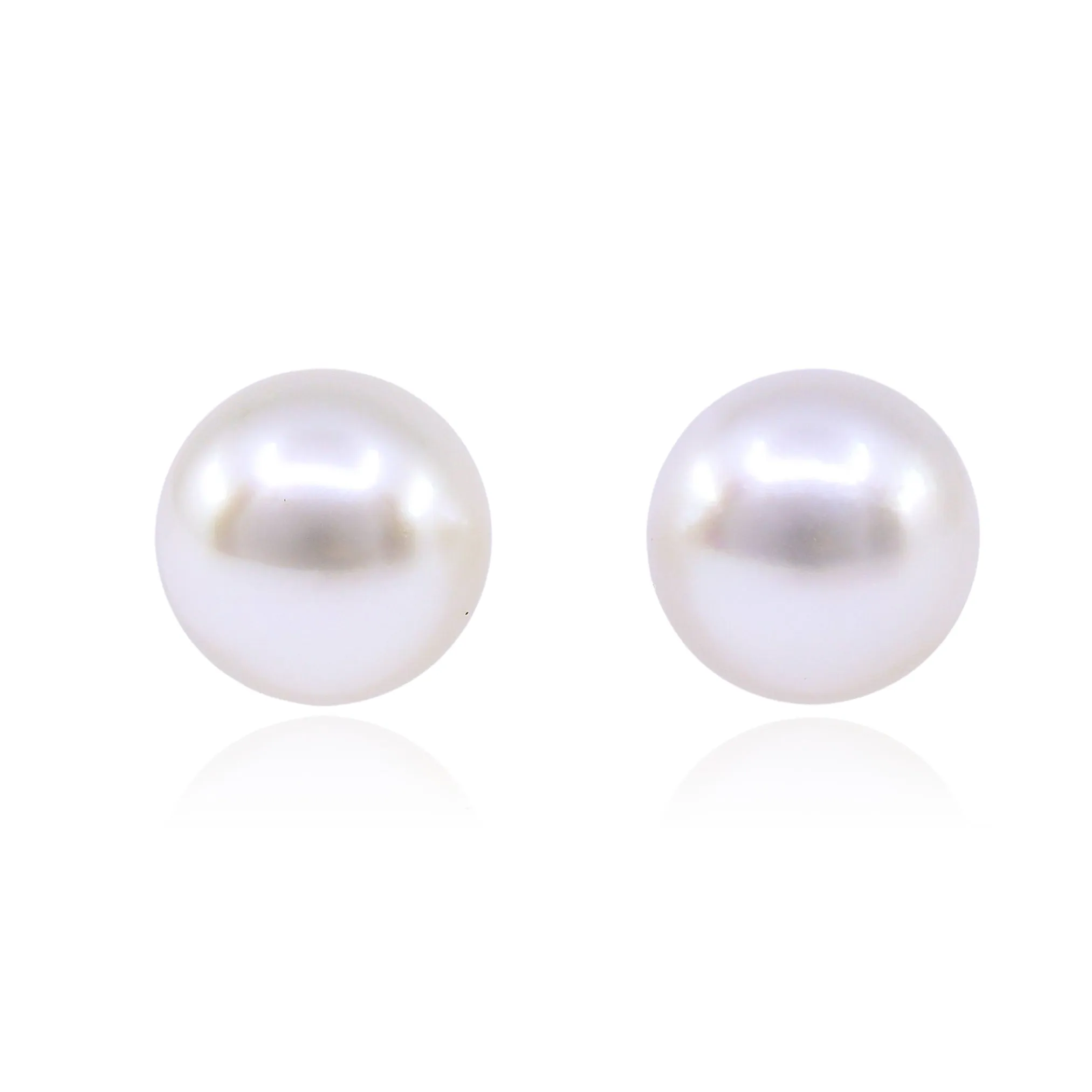 14K YELLOW GOLD 9-10MM SOUTH SEA PEARL STUD EARRINGS