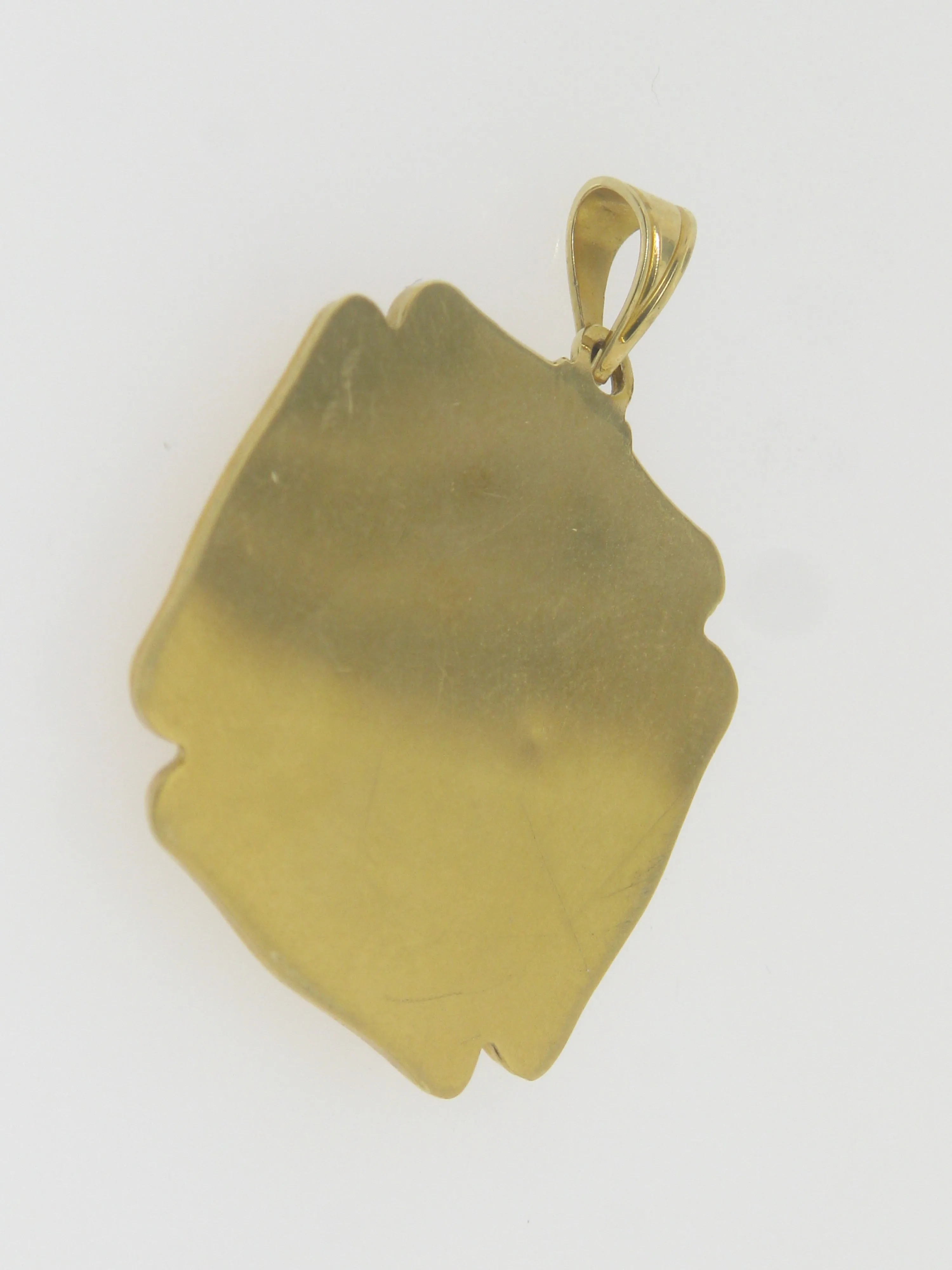 14K Yellow Gold Saint Florian Medal (Hollow)