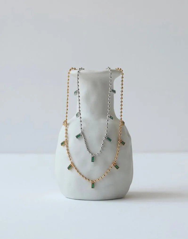 18K Gold Plated Zircon Necklace