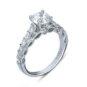18K White Gold Diamond Engagement Ring