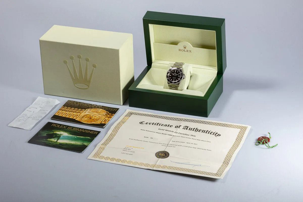 2001 Rolex Submariner 14060M with Box & Papers