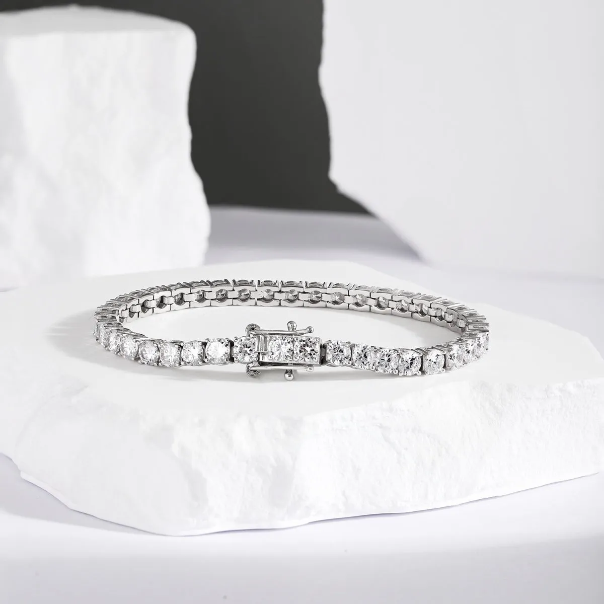 4mm Clear CZ Tennis Bracelet