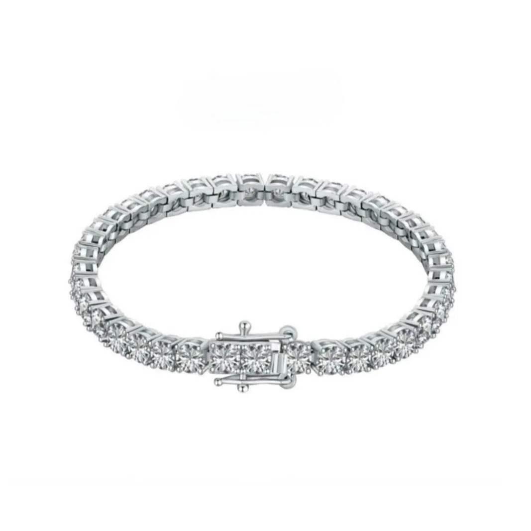 4mm Clear CZ Tennis Bracelet