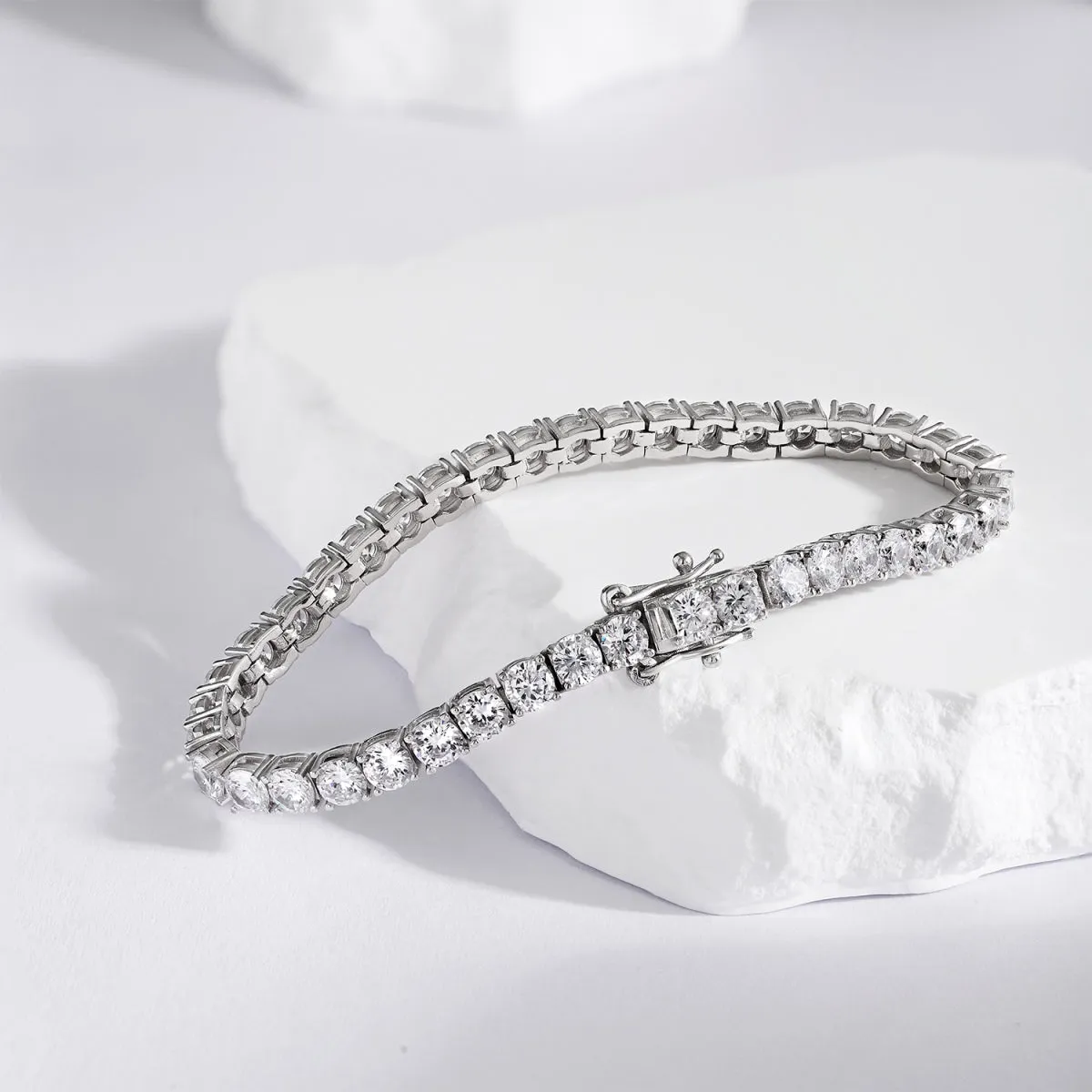 4mm Clear CZ Tennis Bracelet