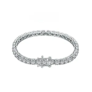 4mm Clear CZ Tennis Bracelet