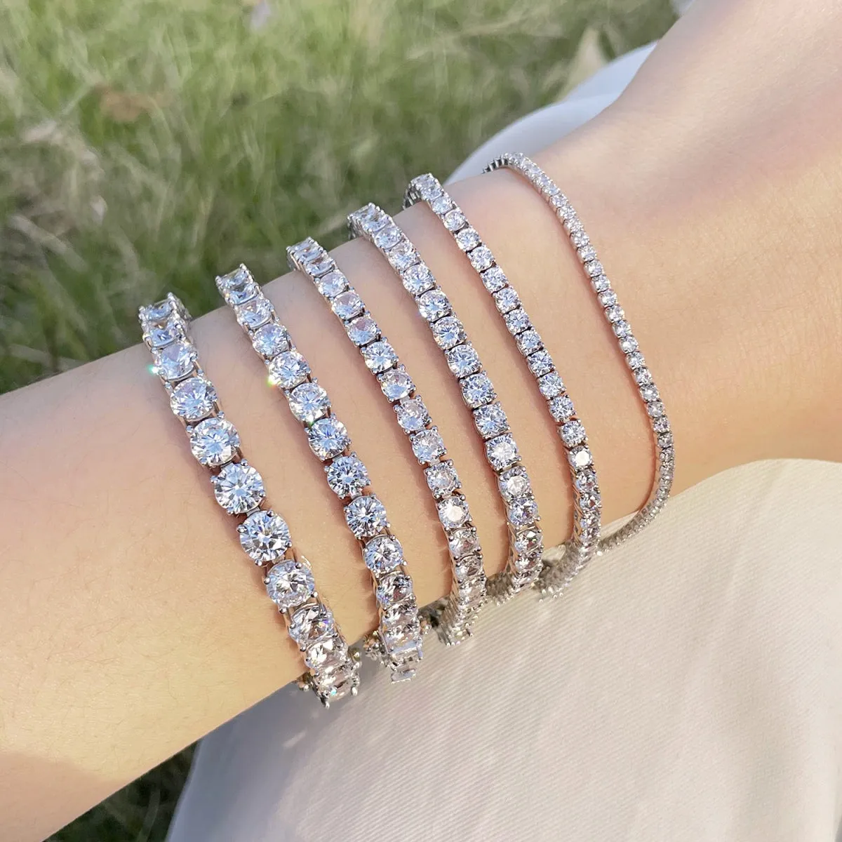 4mm Clear CZ Tennis Bracelet