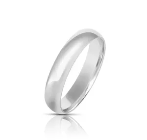 ADIRFINE 925 Sterling Silver 5MM Comfort Fit Wedding Band Ring