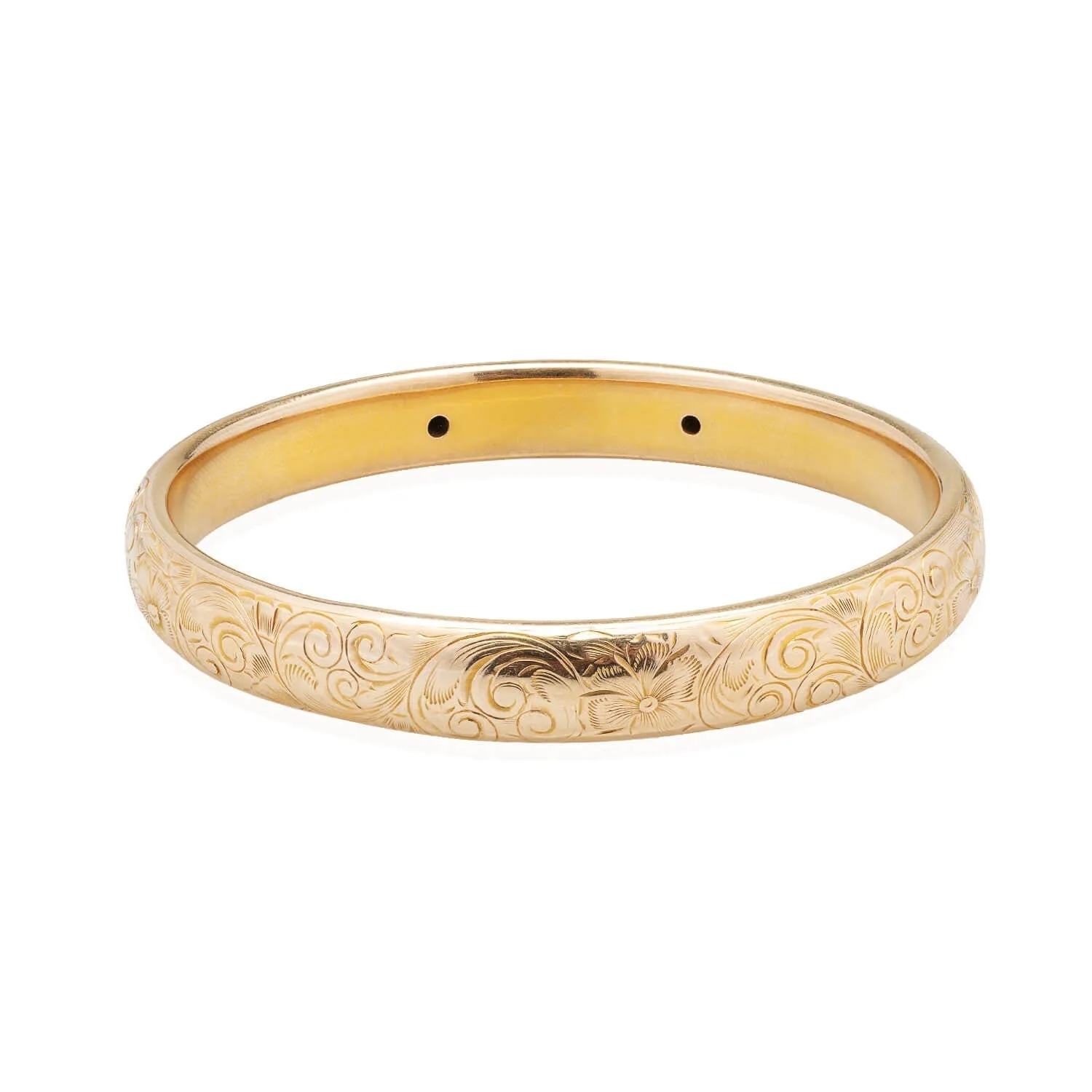 Art Nouveau 14kt Boulder Opal   Diamond Bangle Bracelet