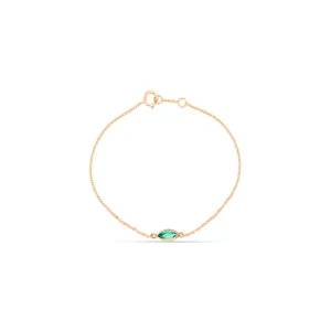 Bracelet With Emerald Stone