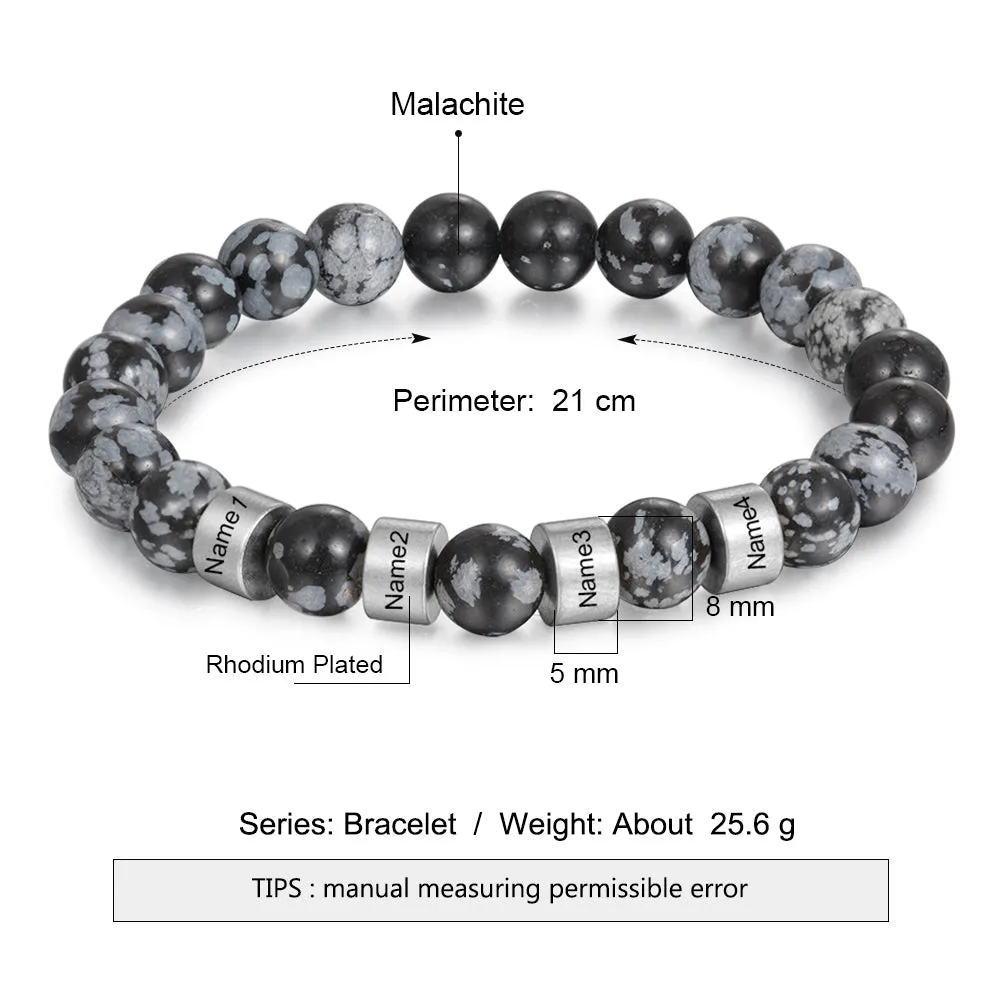 Brand New Polished Custom Name Chakra Bracelet