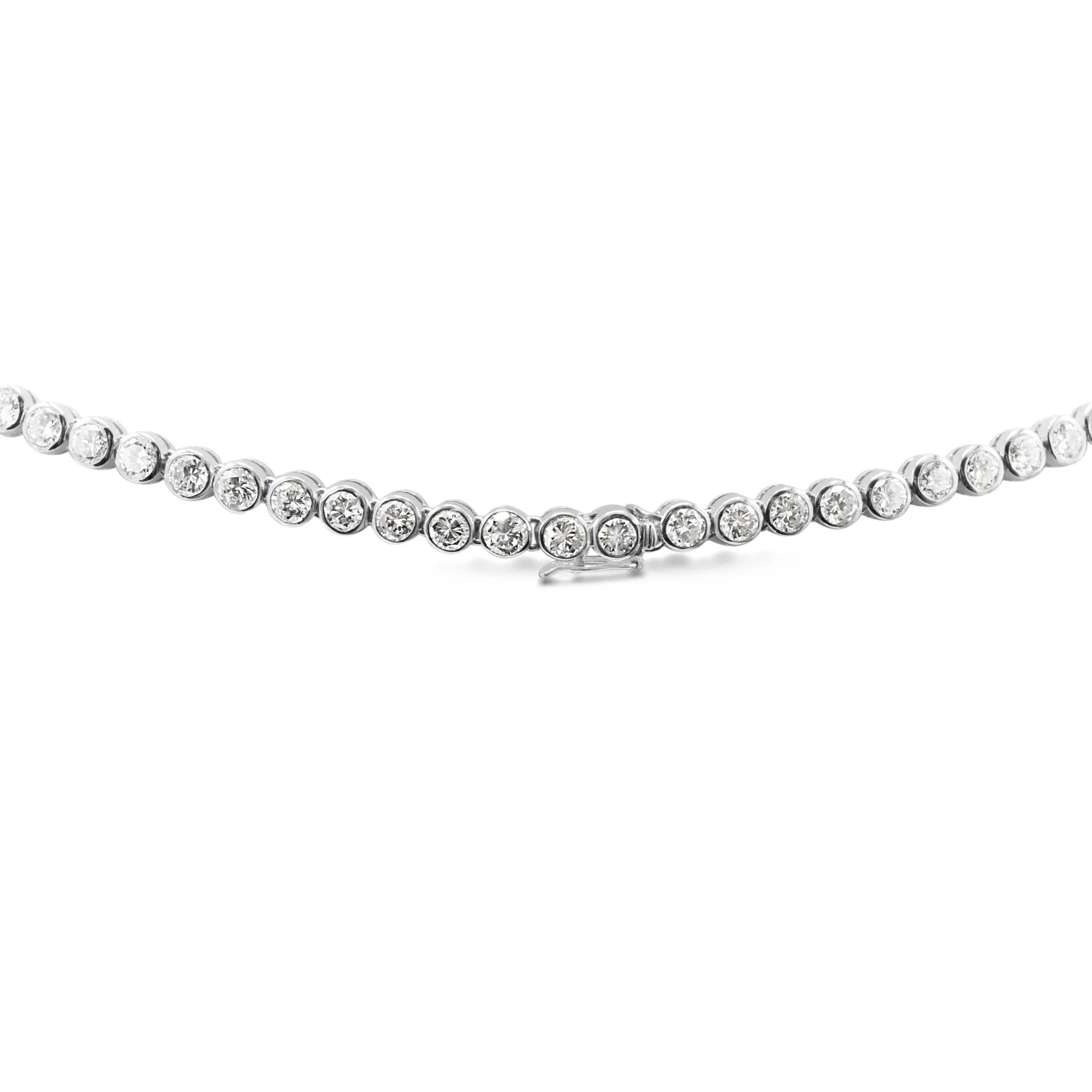 Brilliant Cut Diamond & Oval Ruby 16" Necklace