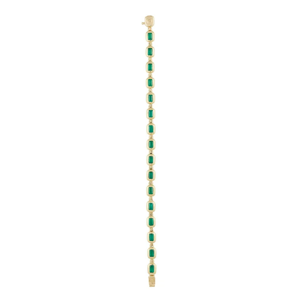 BUBBLE EMERALD TENNIS BRACELET