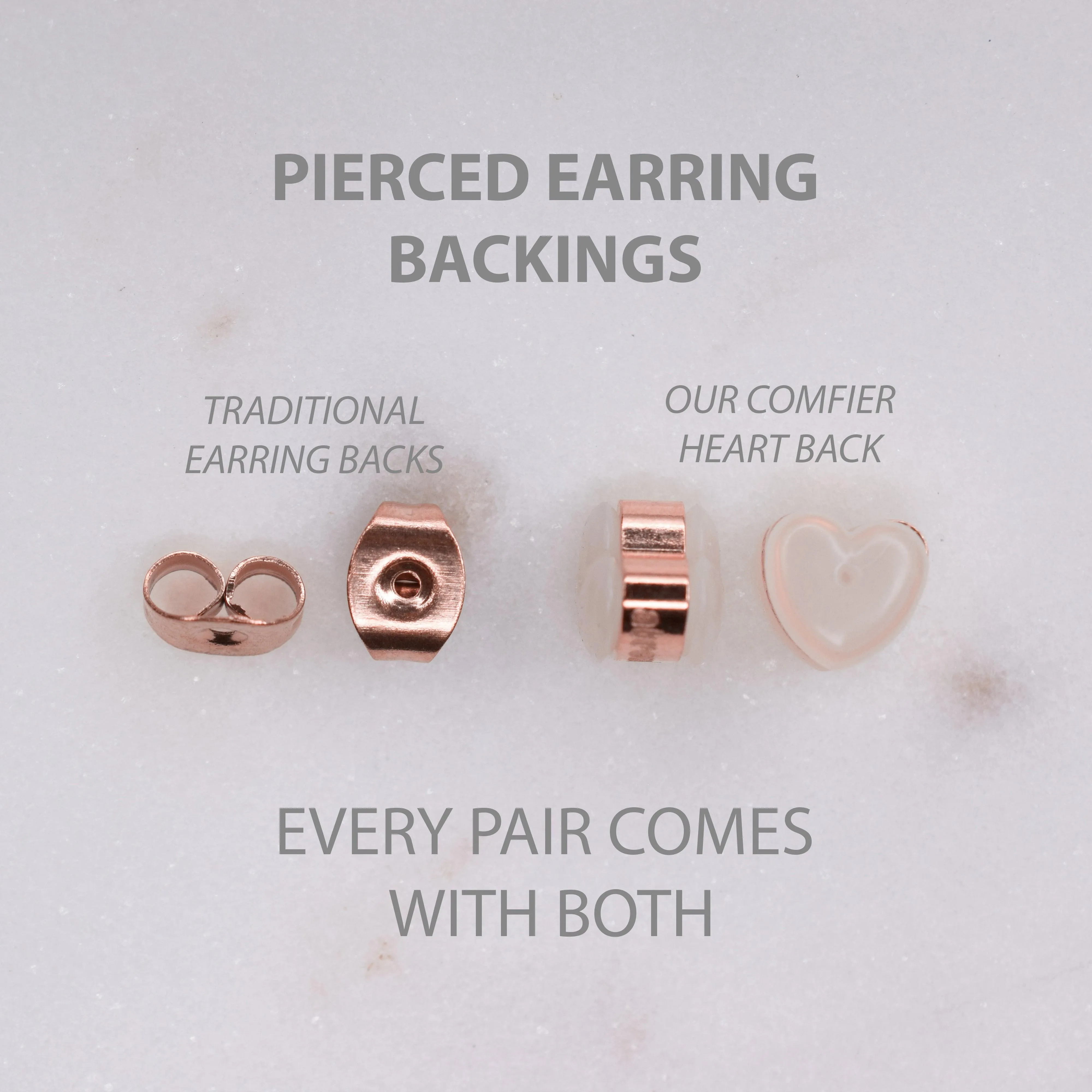 BUTTERFLY STUD EARRINGS IN ROSE GOLD