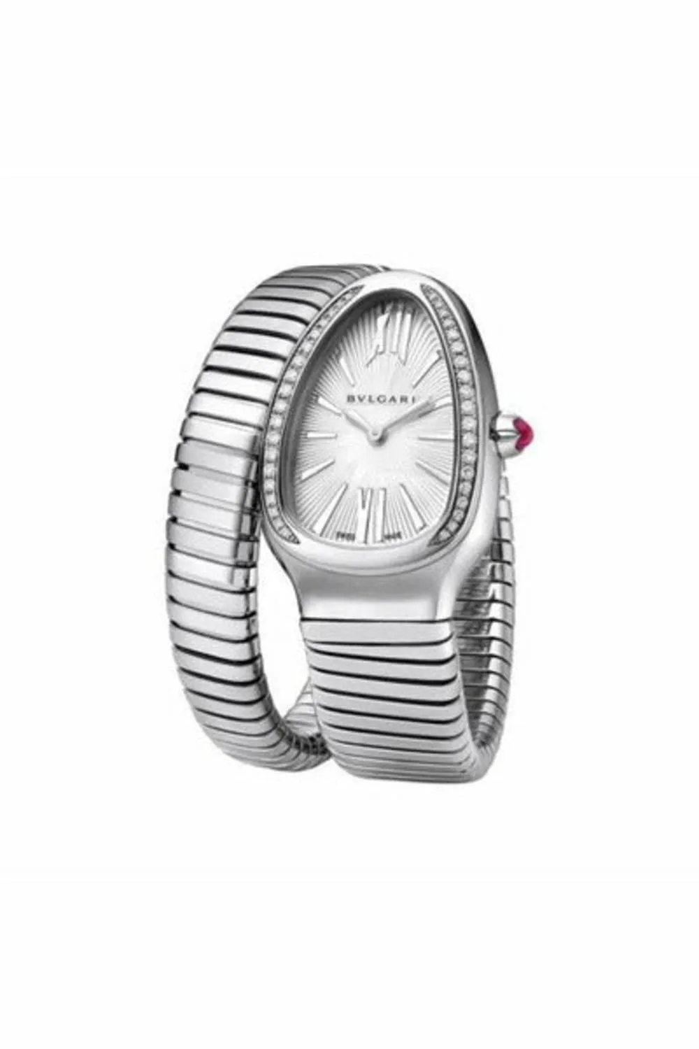 bvlgari serpenti stainless steel 35mm ladies watch ref. 101816