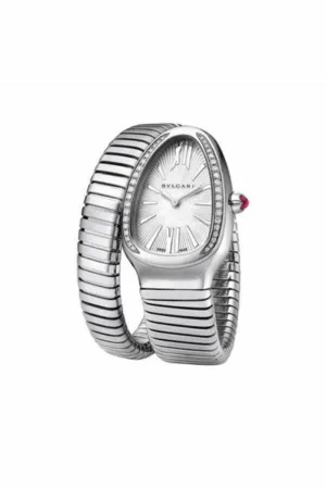 bvlgari serpenti stainless steel 35mm ladies watch ref. 101816