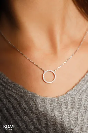 Circle Zircons Necklace
