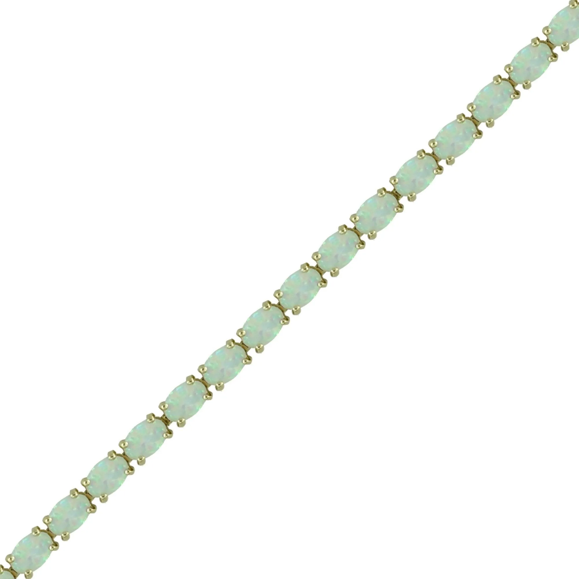 Created Opal Fashion Tennis Bracelet in 10K Yellow Gold