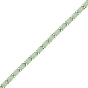 Created Opal Fashion Tennis Bracelet in 10K Yellow Gold