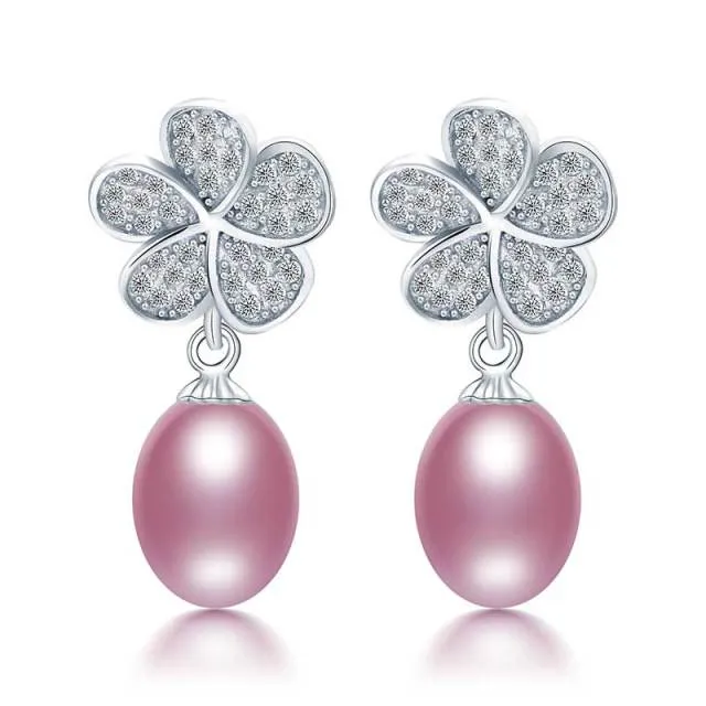 Cultured Freshwater Pearl Dangle Earrings