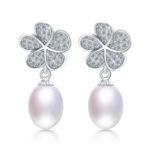 Cultured Freshwater Pearl Dangle Earrings
