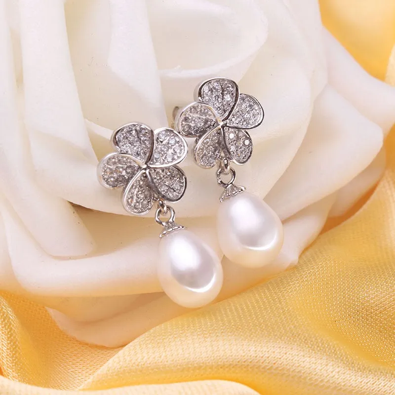 Cultured Freshwater Pearl Dangle Earrings