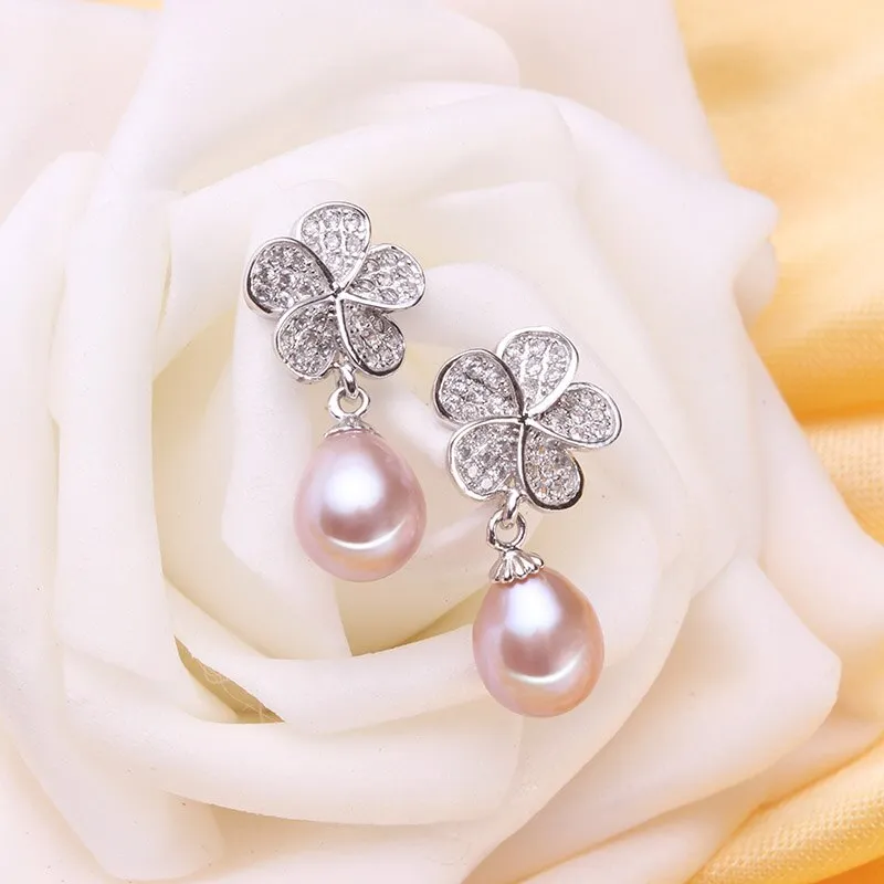 Cultured Freshwater Pearl Dangle Earrings