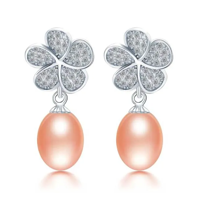 Cultured Freshwater Pearl Dangle Earrings