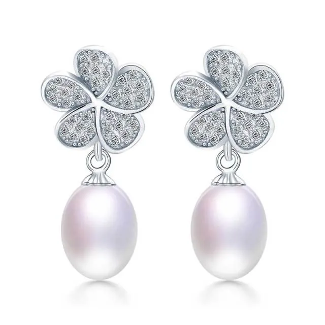Cultured Freshwater Pearl Dangle Earrings