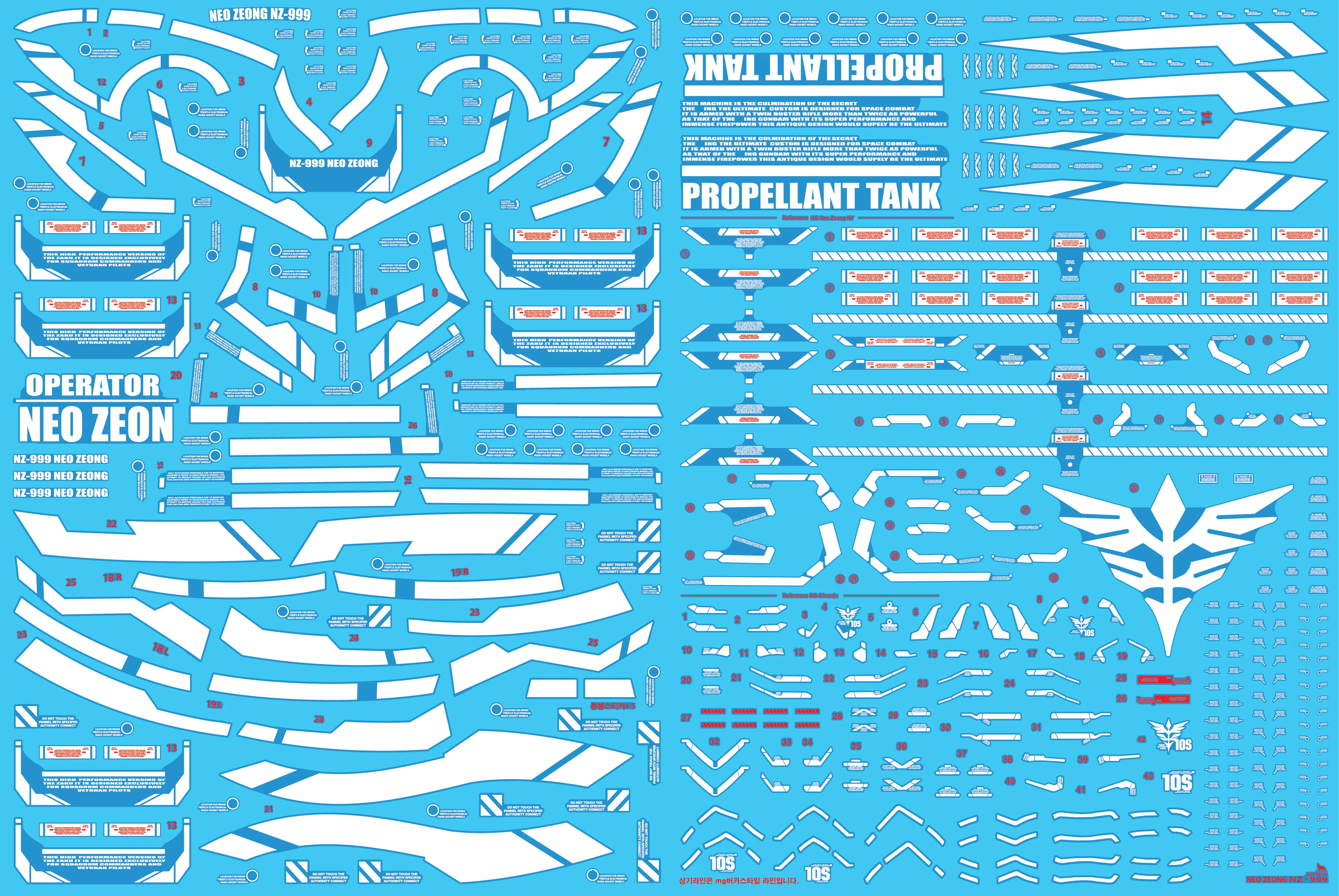 DD HG Neo Zeong Luminous Water Decal