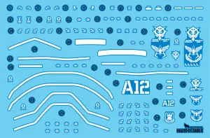 DD HG The Origin 01 Char ZAKU II Luminous Water Decal