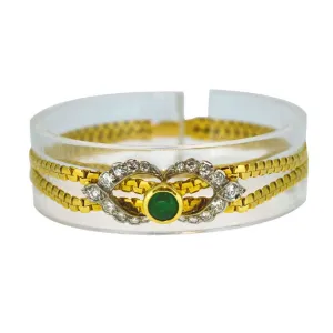 Diamond & Emerald Gold Bracelet