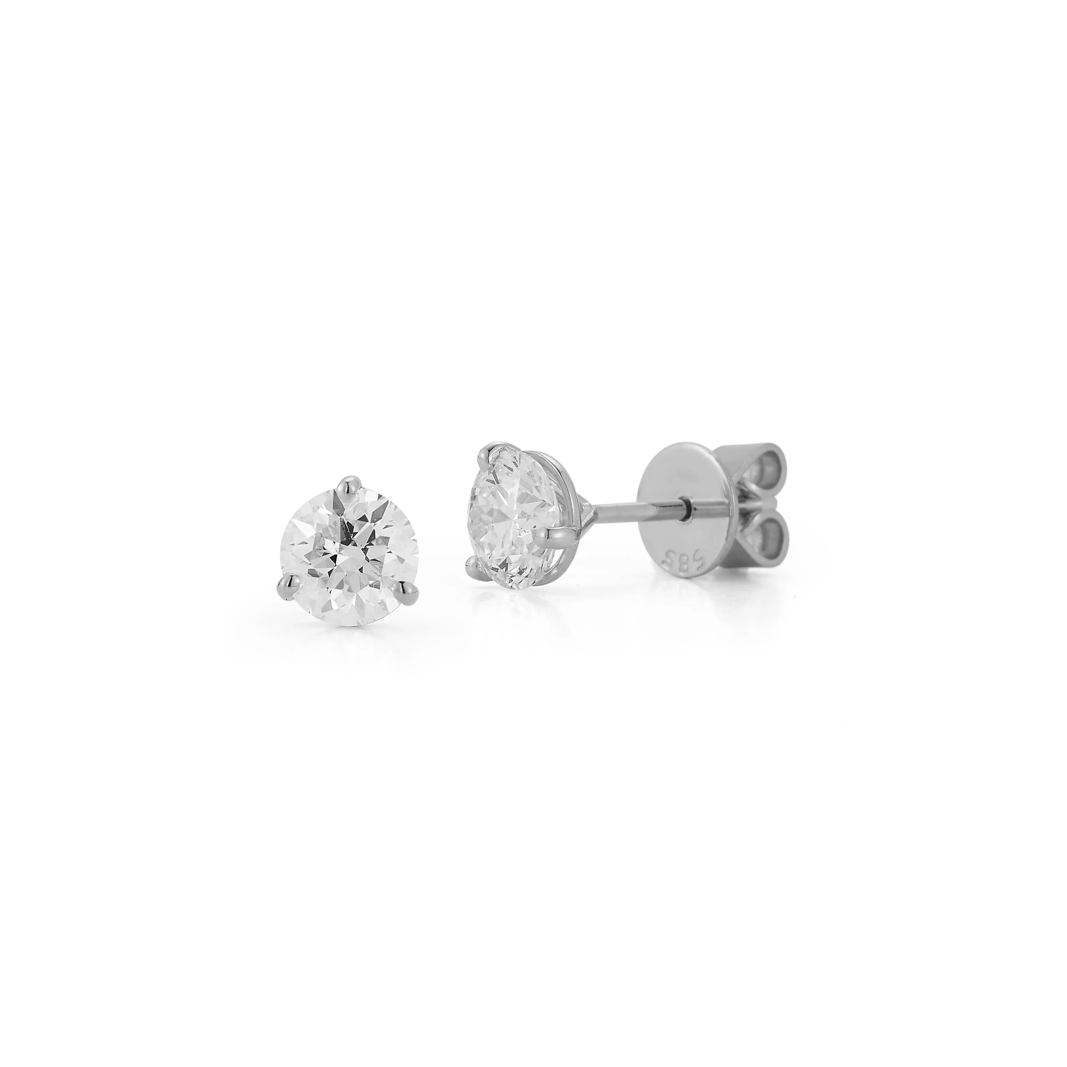 DRD Diamond Solitaire Studs 1.00 Ct. Total Weight