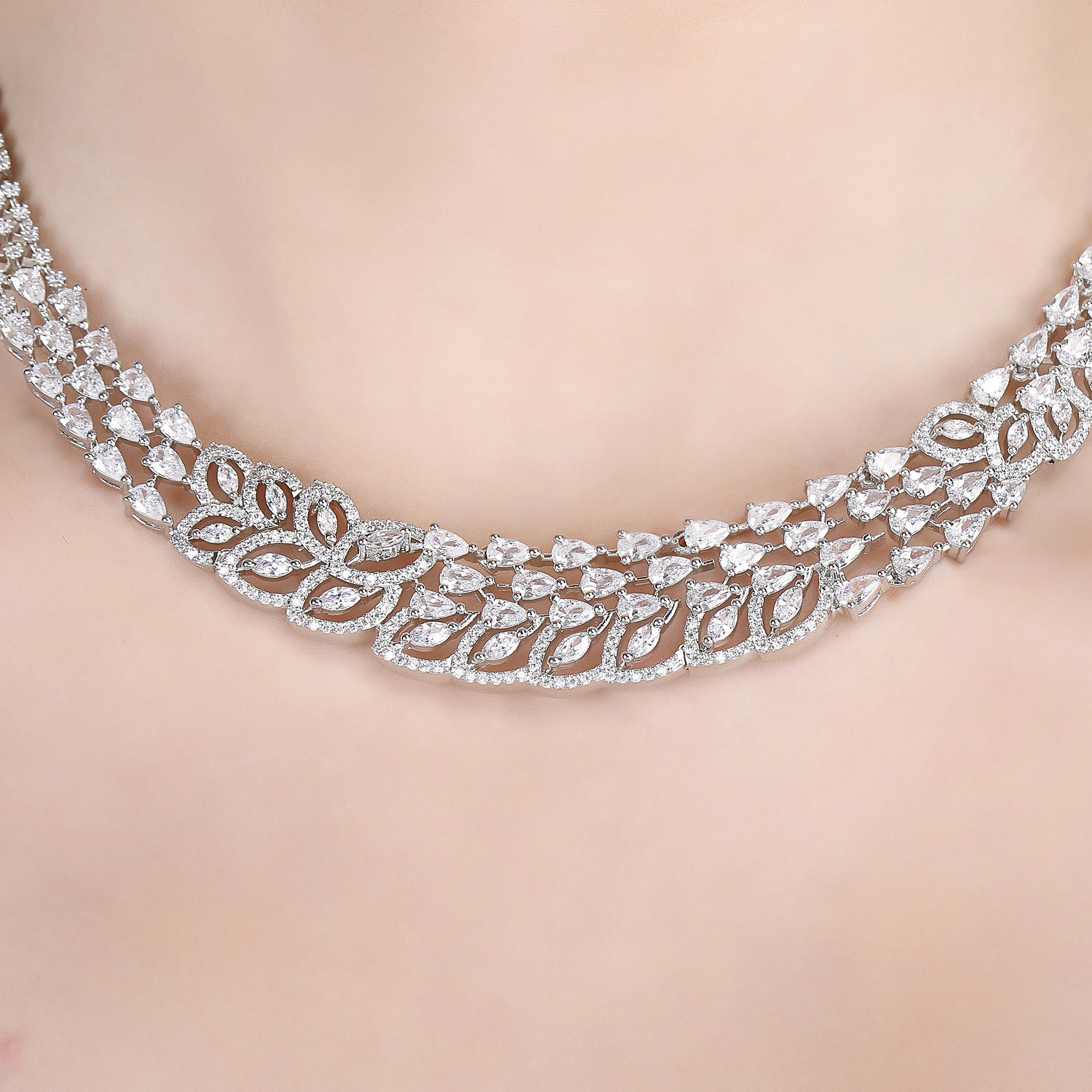 Drishti Zircon Necklace Set