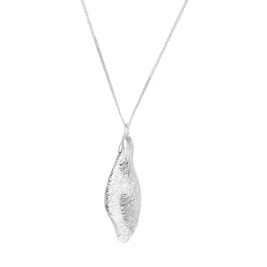 Elle - Sterling Silver 'Wishes' Leaf Pendant