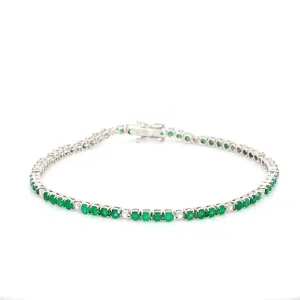 Emerald and Diamond Bracelet