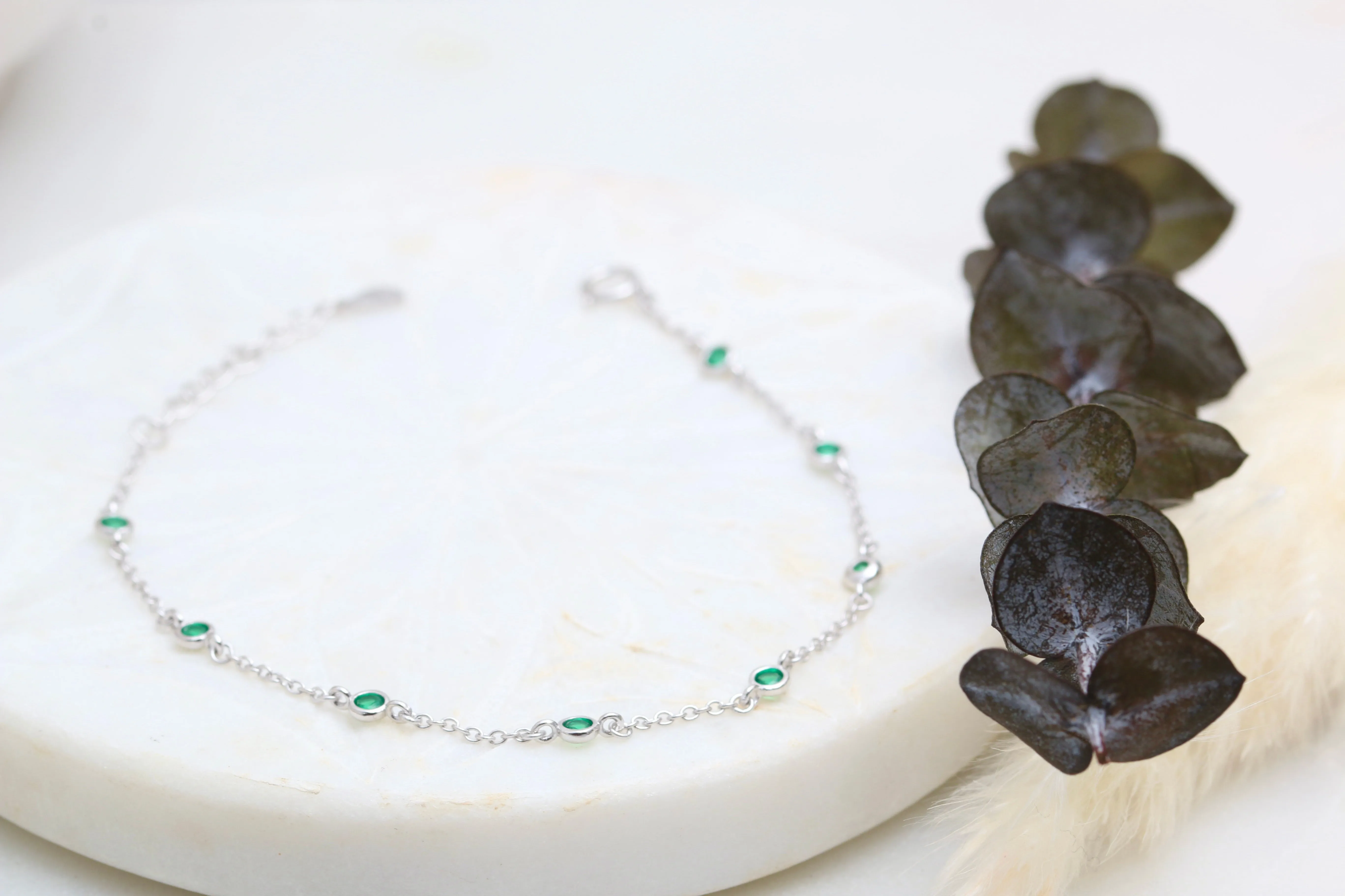 Emerald Crystal Bracelet