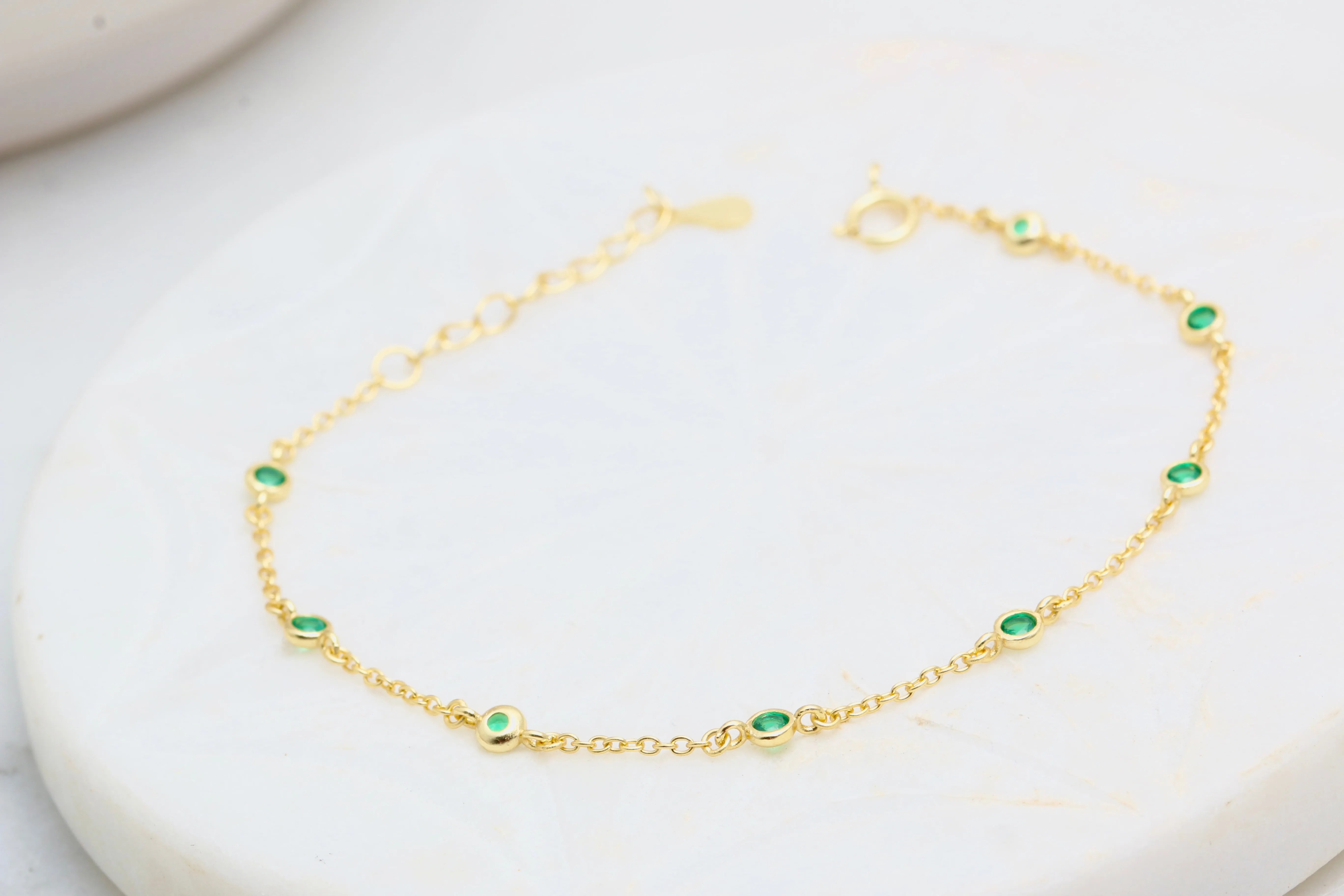 Emerald Crystal Bracelet