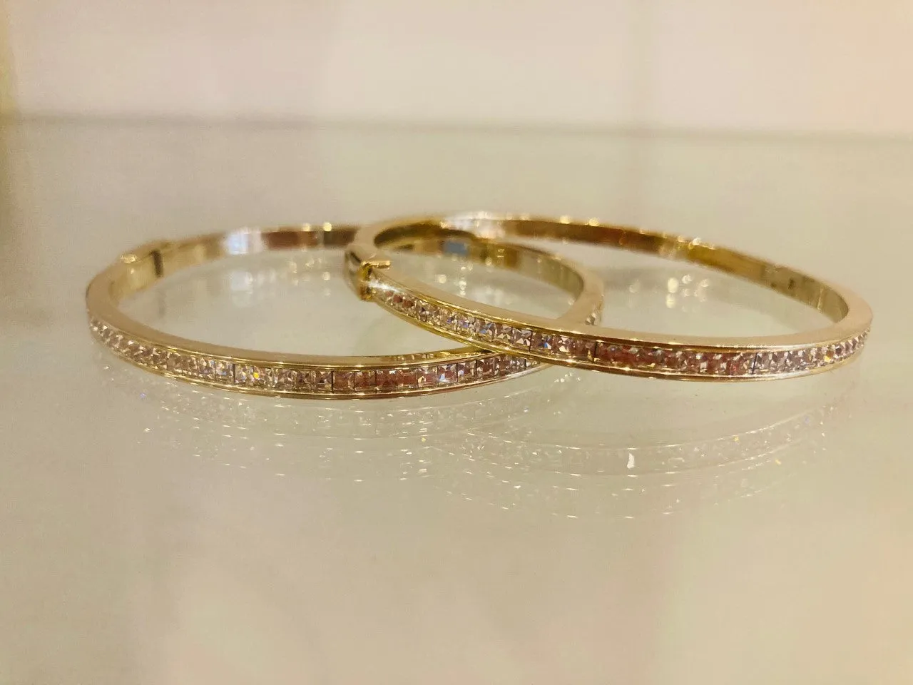 Emerald Cut Bangle Bracelet