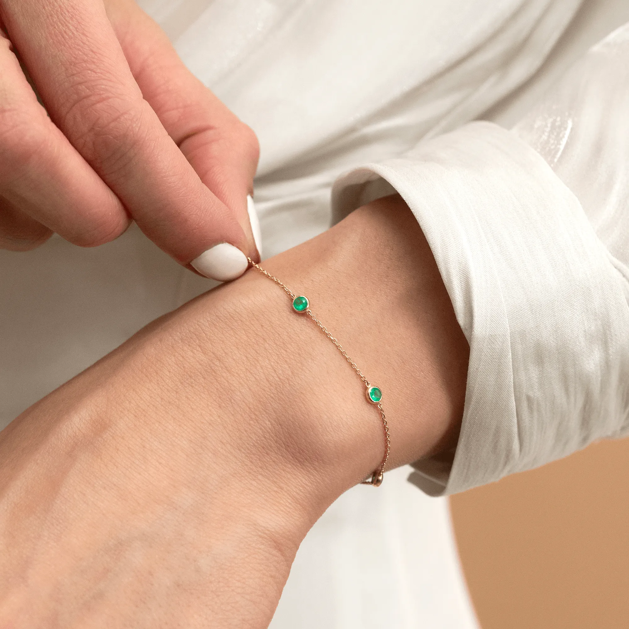 Emerald Station Bracelet, Tanya