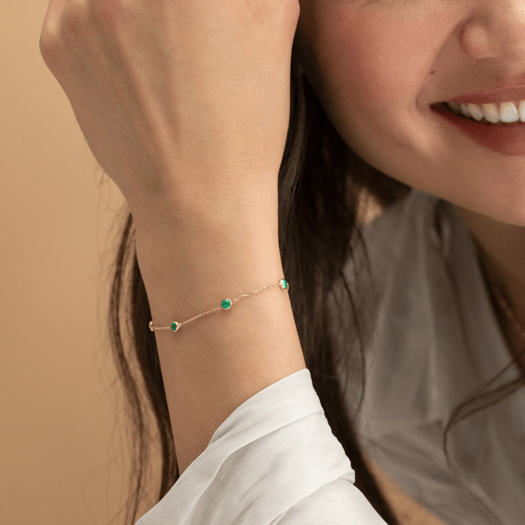 Emerald Station Bracelet, Tanya