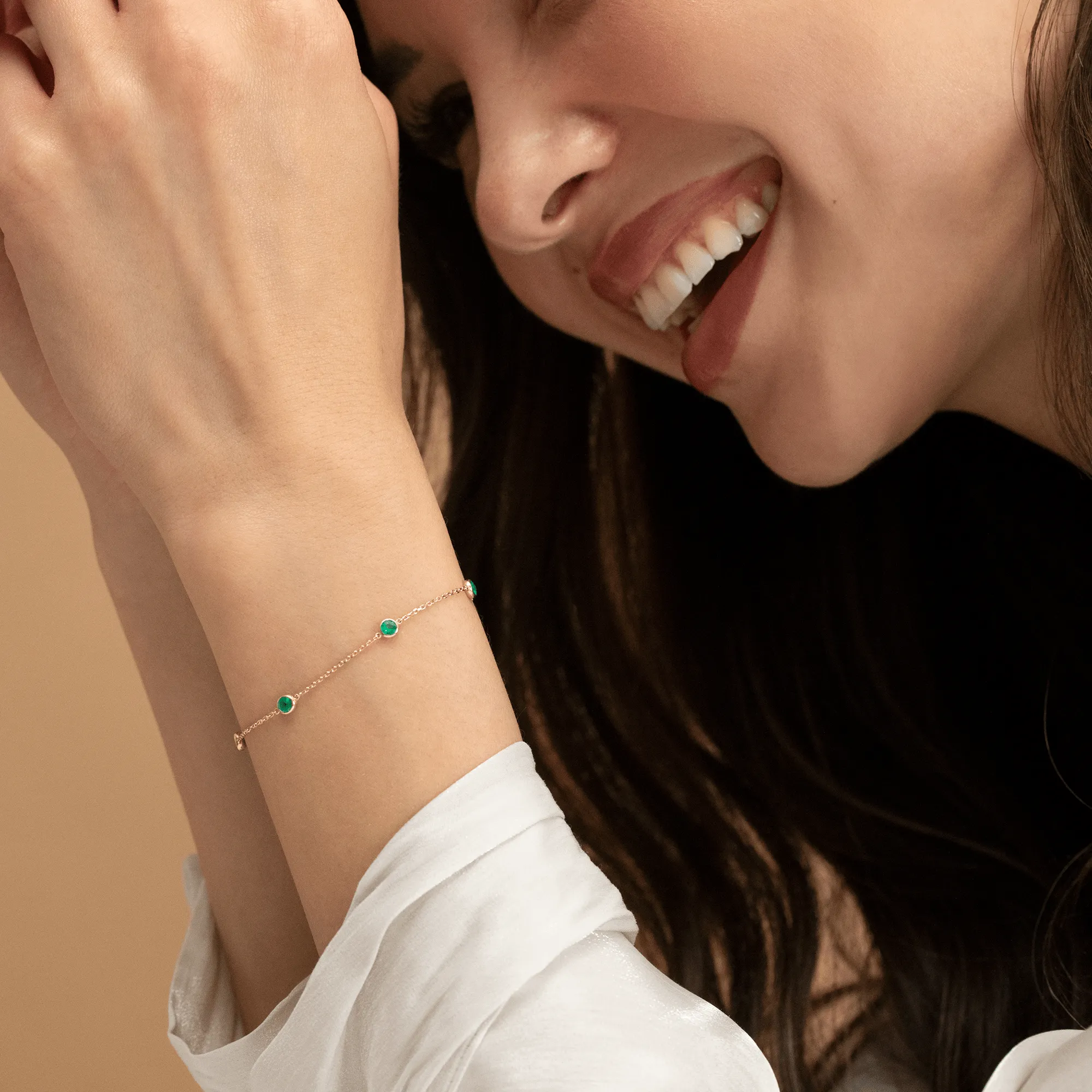 Emerald Station Bracelet, Tanya
