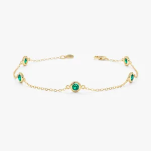 Emerald Station Bracelet, Tanya