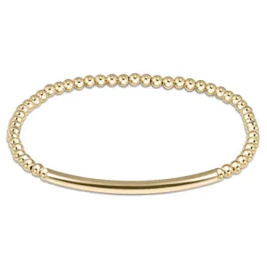 enewton classic gold 3mm bead bracelet - bliss bar smooth