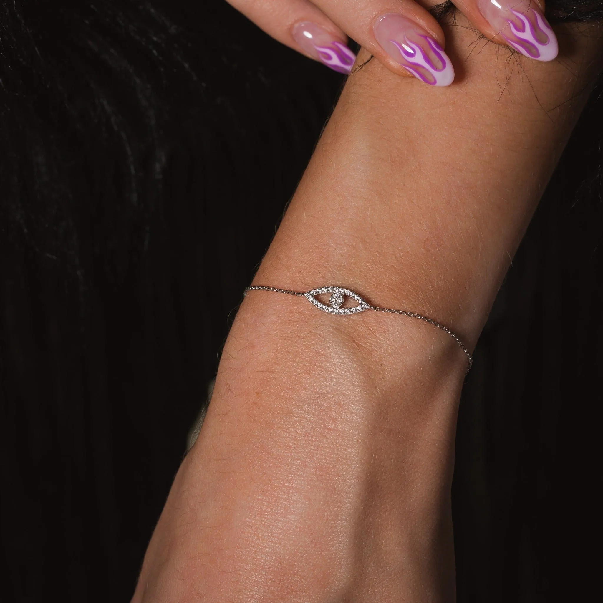 Georgini Rock Star Evil Eye Silver Bracelet